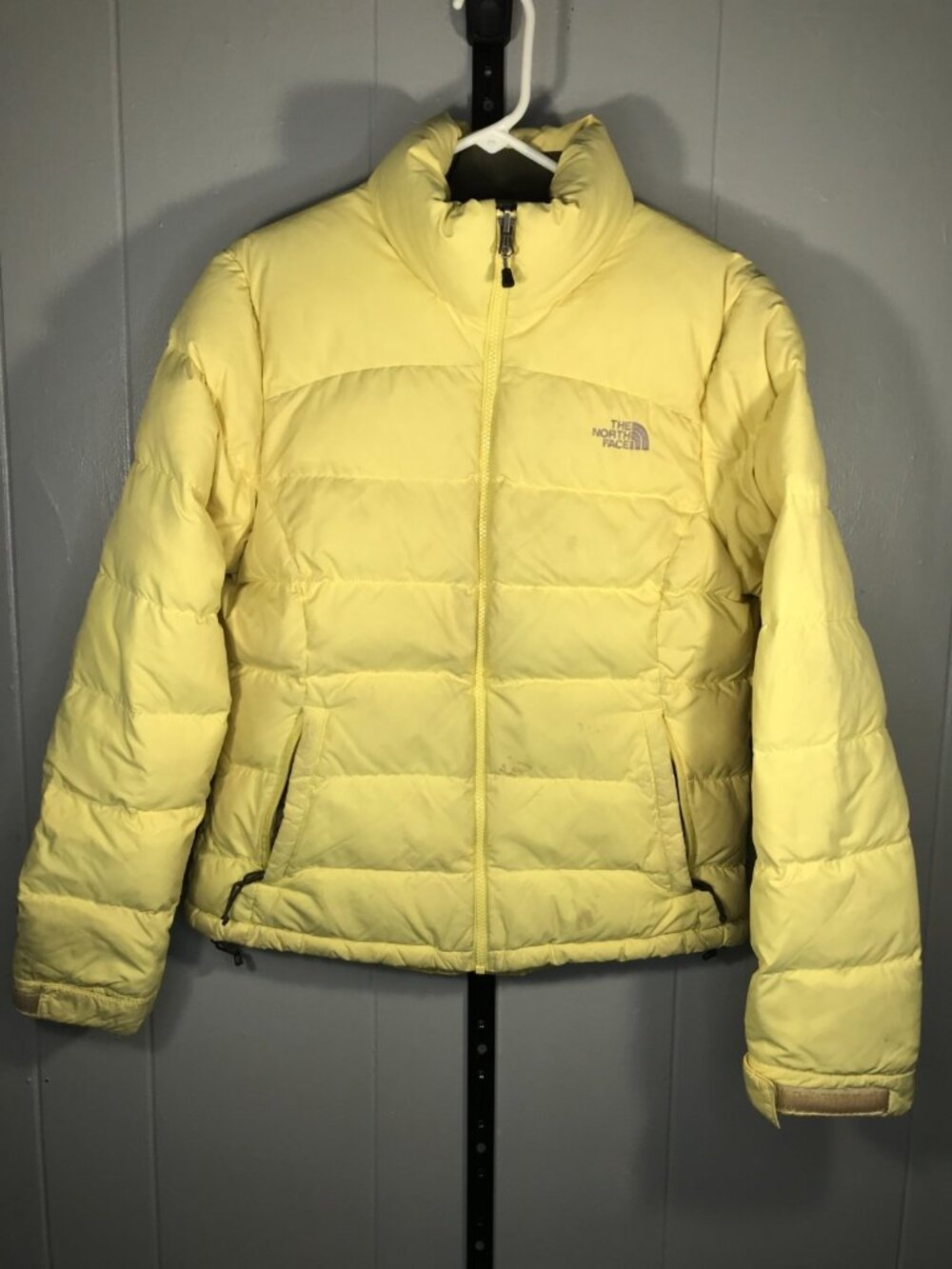 The North Face 1996 Retro Nuptse 700 Down Insulated Jacket Sz Md Yellow SEE PICS